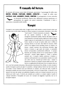 Racconto del Terrore e Vampiri: Analisi e Caratteristiche