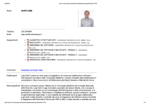 scheda docente Luigi Sarti