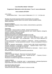 Liceo Scientifico Statale “A.Einstein” Programma di Matematica