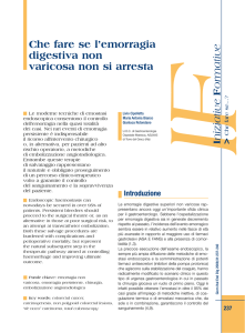 Che fare se l`emorragia digestiva non varicosa non si arresta