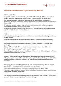 Percorso di visita autoguidata al Lager di Auschwitz 2 – Birkenau