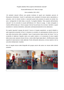 Progetto didattico”Alla scoperta dell`ambiente naturale” Scuola dell