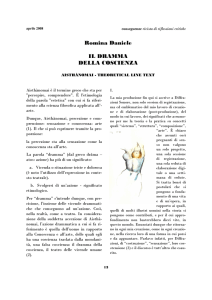 Il dramma della coscienza