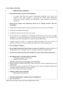 11 DISEGNO DI RICERCA IN BREVE - OpenstarTs