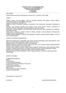 (PD) Programma svolto di SPAGNOLO Prof.ssa Cristina Bizzotto