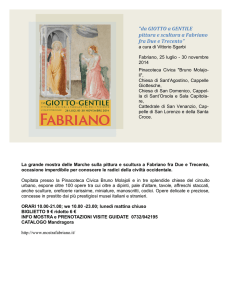 da GIOTTO a GENTILE pittura e scultura a Fabriano fra Due e
