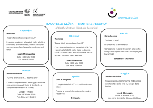 BAUSTELLE GLŰCK – CANTIERE FELICITA` al Goethe