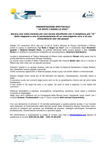 Ancora una volta insieme per una serata sfavillante con il