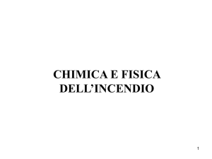 chimica e fisica dell`incendio