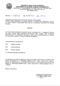 dal titolo "studio della secrezione dell`ormone della crescita come