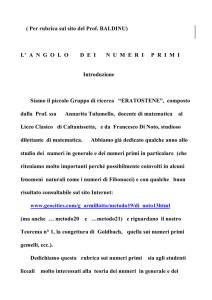 ( Per rubrica sul sito del Prof. BALDINU) L