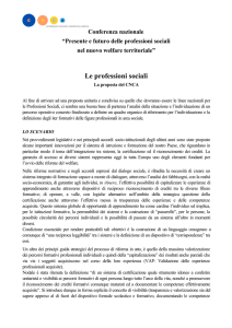 Le professioni sociali