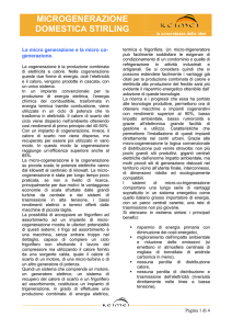 MicroGenerazione Domestica Stirling