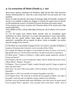 3- La vocazione di Mosè (Esodo 3, 1- 22)