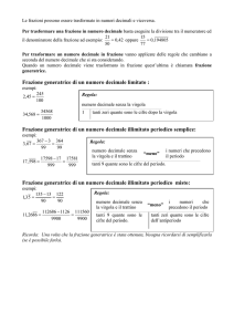 Frazioni generatrici