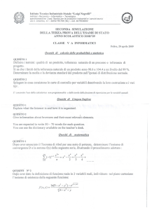 Simulazione 3° prova