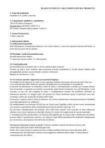 RIASSUNTO DELLE CARATTERISTICHE DEL