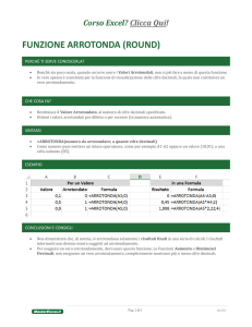 Arrotonda Excel