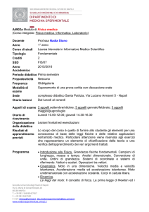 A4902a Modulo di Fisica medica (Corso integrato: Fisica medica