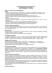 programmazione del diprtimento di