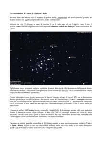 Le Congiunzioni di Venere di Giugno e Luglio Seconda parte dell