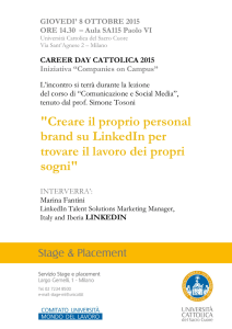 Creare il proprio personal brand su LinkedIn per trovare il
