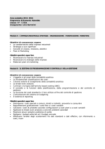 Anno scolastico 2015- 2016 Programma di Economia