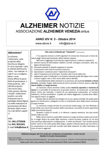 Che cosa si intende per “memoria”
