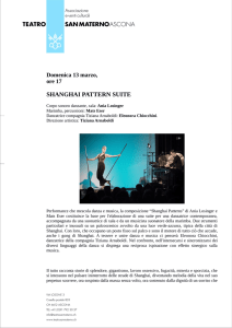 foglio di sala - Teatro San Materno