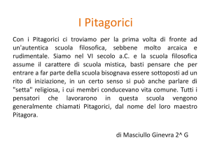 I Pitagorici - Liceo Mazzini
