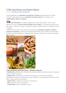 I Cibi Anti Stress con Poche Calorie