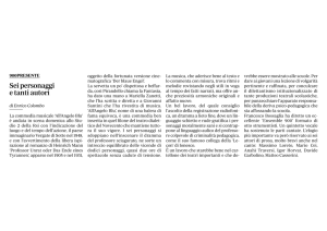 Sei personaggi e tanti autori