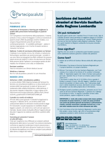 Newsletter FEBBRAIO 2014 MARZO 2014