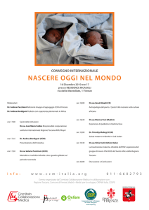 NASCERE OGGI NEL MONDO
