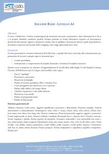 inglese base - livello a1