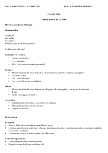 Grammatica Letteratura - Liceo Scientifico Statale Einstein Milano