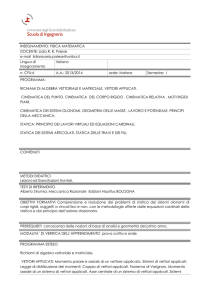 Fisica Matematica - Scuola di Ingegneria UNIBAS
