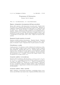 MATEMATICA e FISICA