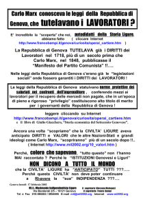 Marx e la Repubblica di Genova - Movimento Indipendentista Ligure