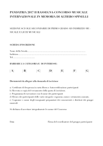 Pandataria 2017 scheda iscrizione scuole