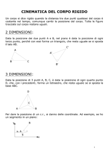 Cinematica del corpo rigido
