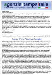 Cultura, Etica, Bioetica e Famiglia - AIAC-CLI