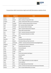 Composizione della Commissione degli utenti dell`informazione