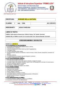 scienze naturali