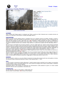 sentiero e monte Meatte