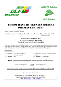 tecnica di bonsai - Dopolavoro Ferroviario BOLOGNA