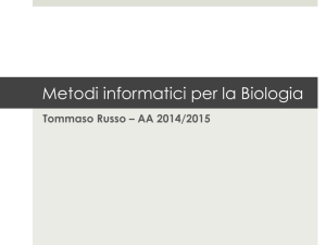 Metodi informatici per la Biologia