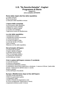 IIS "De Sanctis-Deledda" -Cagliari Programma di Storia