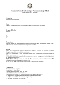 Sistema Informativo Centri per l`Istruzione degli Adulti