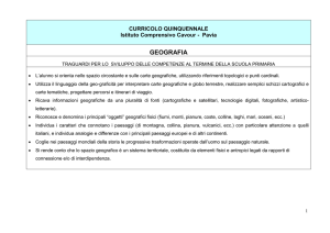 GEOGRAFIA - Istituto Comprensivo di Corso Cavour Pavia